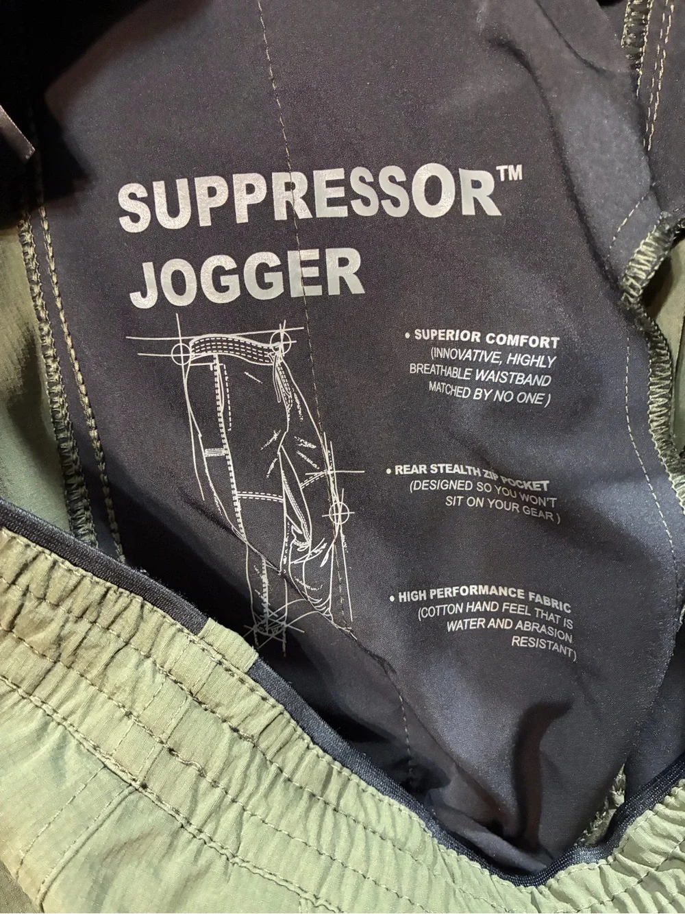 Kuhl Suppressor Jogger Pants Men’s Small Olive Green Hiking Trail Stretch